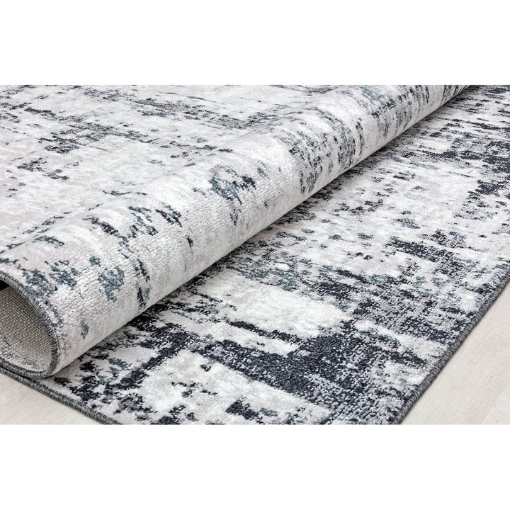 Rugs America Amabella IV40A Black Horizon Abstract Vintage Area Rug 8'x10' - Diamond Home USA
