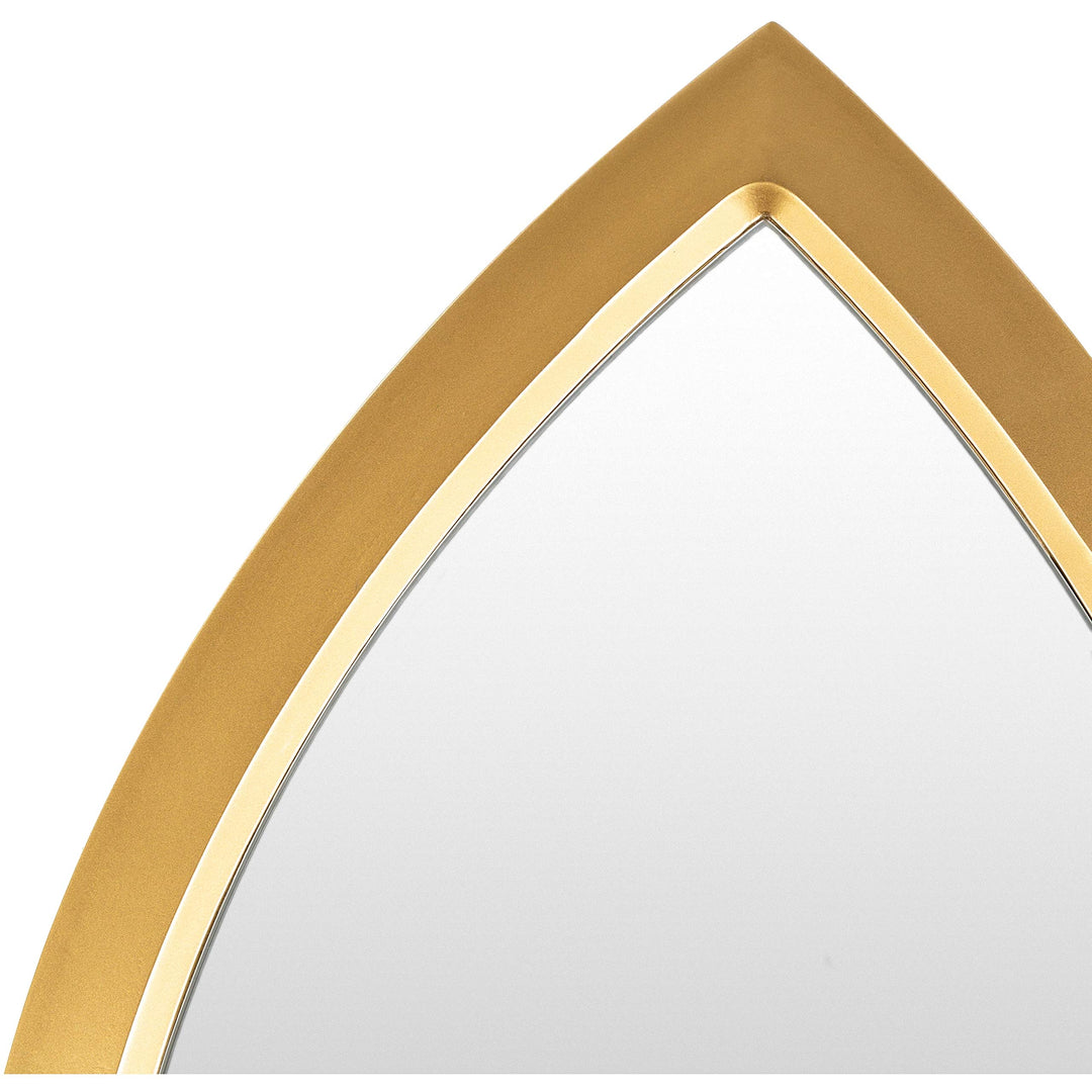 Durx-litecrete Bathroom Mirror olden Teardrop 22x16-inch Mirror 22" h X 16" w - Diamond Home USA