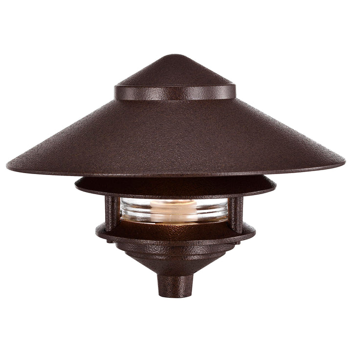 NUVO SF76/635 One 2 Louver Hood Outdoor Pagoda Landscape Pathway Light 2 - Diamond Home USA