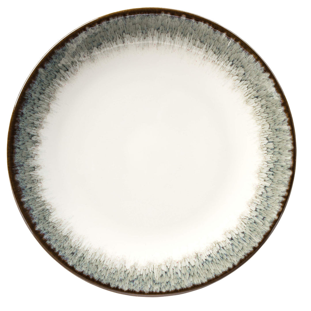 Novelle 16-Piece Casual Moss Porcelain Dinnerware Set (Service for 4) - Diamond Home USA
