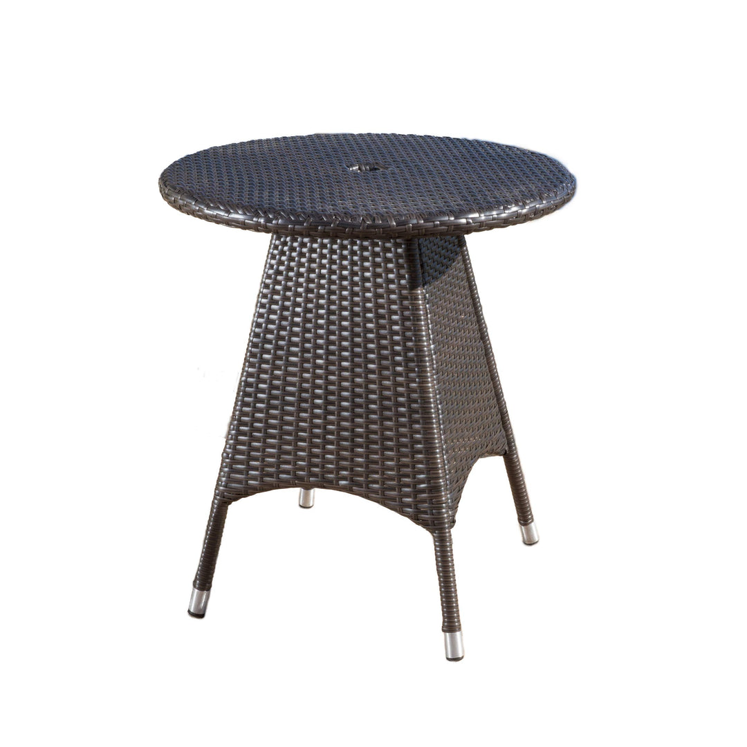 Christopher Knight Home Corsica PE Round Bistro Table Multibrown