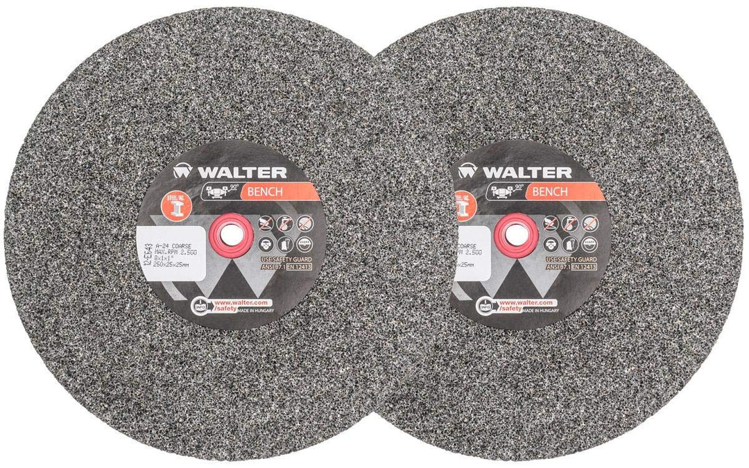 Walter 12E647 Bench Grinding Wheel - Fine Grit 60 10 in. Finishing Wheel