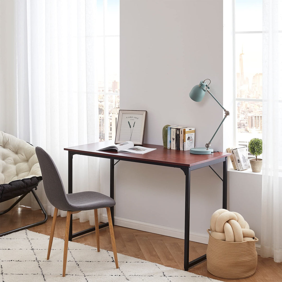 Desk Standard Room Mahogany Red Burgundy Casual Modern Contemporary - Diamond Home USA