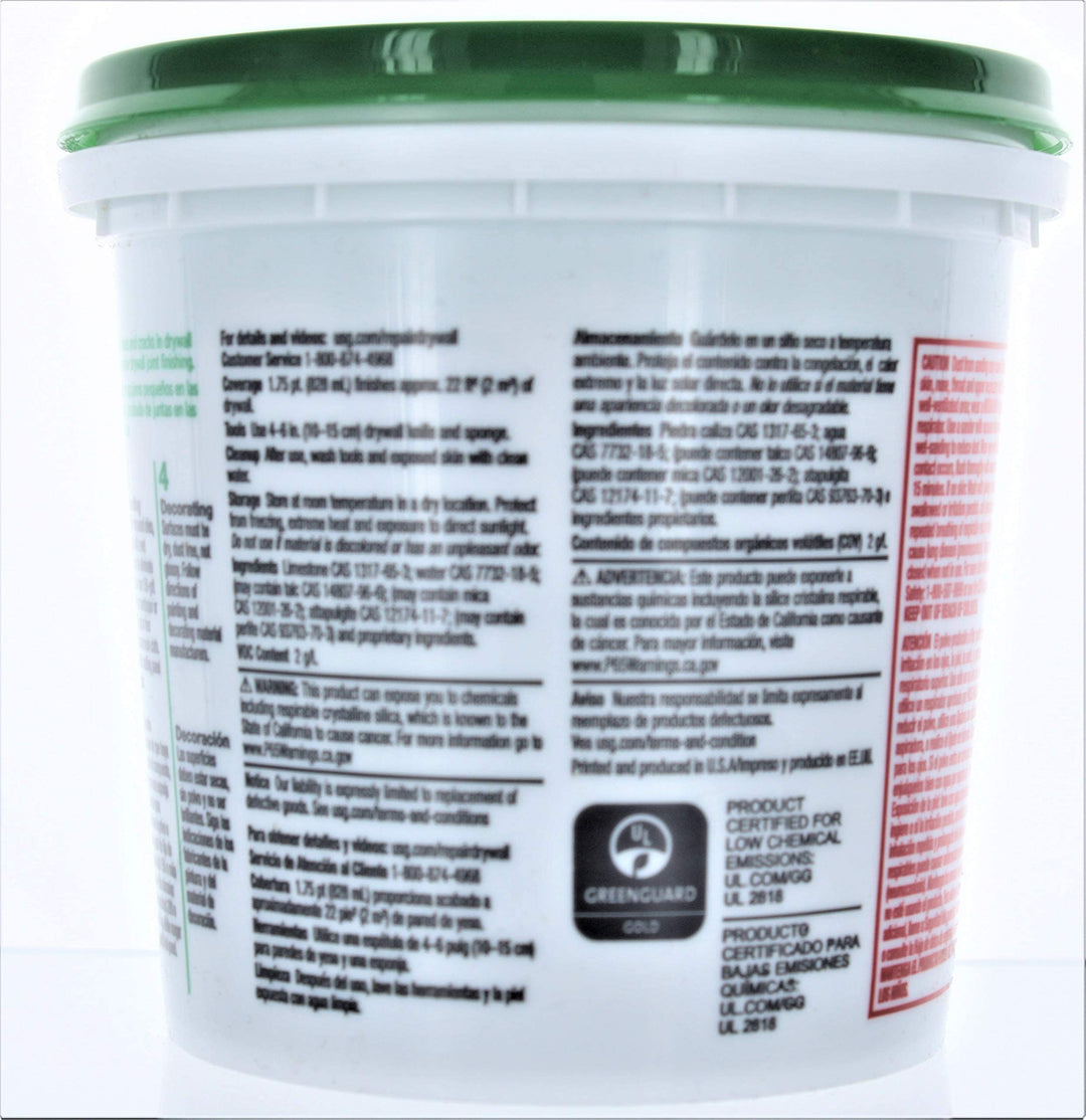 U S GYPSUM 380270072 U S Gypsum 380270 Quart Ready-To-Use Joint Compound - Diamond Home USA