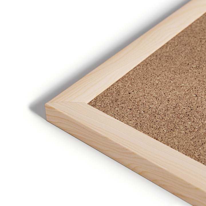 U Brands Cork Bulletin Board 35 x 47 Inches Light Birch Wood Frame (003U00-01) - Diamond Home USA