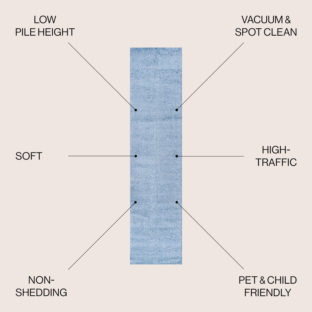 JONATHAN Y Tumbling Solid Low-Pile Area Rug