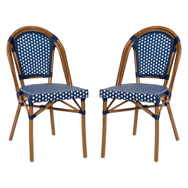 Taylor & Logan Nadia Indoor/Outdoor Stackable French Bistro Chairs in