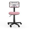 Urban Lifestyle Printed Swivel Mesh Chair Wild and Free Pink