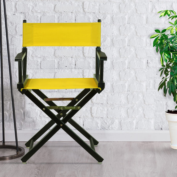 Casual Home Frame/Gold Canvas 18" Classic Height Directors-Chairs