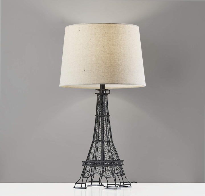 Adesso SL5001-01 Eiffel Tower Table Lamp Black - Diamond Home USA