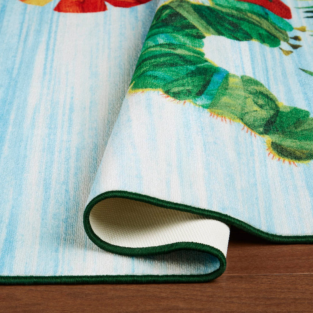 Eric Carle "The Very Hungry Caterpillar Elementary Sun Scene Kids Machine 6'6"x9'5" - Diamond Home USA