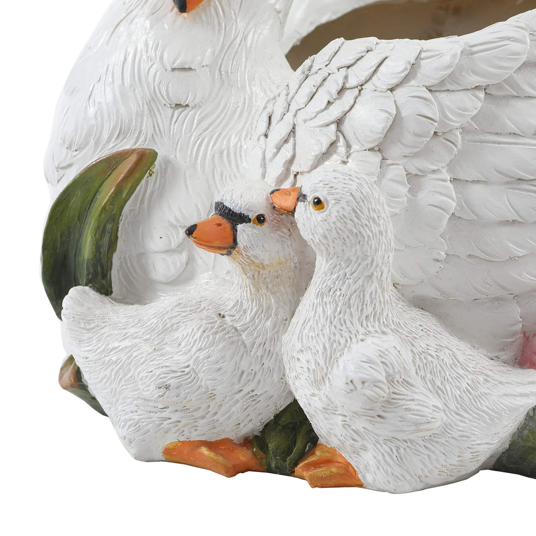 Swan Planter Traditional Round - Diamond Home USA