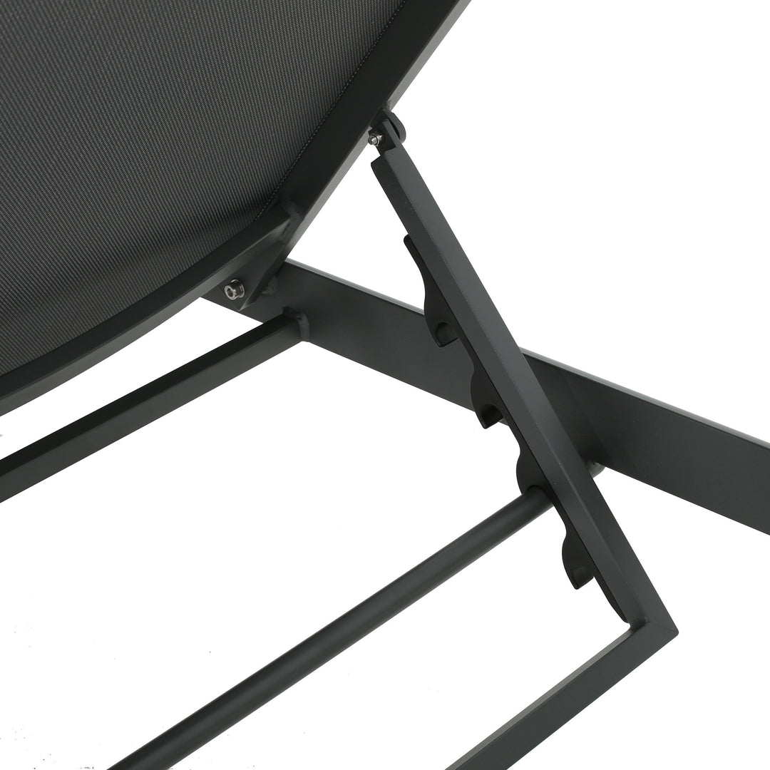 Christopher Knight Home Cape Coral Outdoor Aluminum Chaise Lounge with Mesh Seat - Diamond Home USA