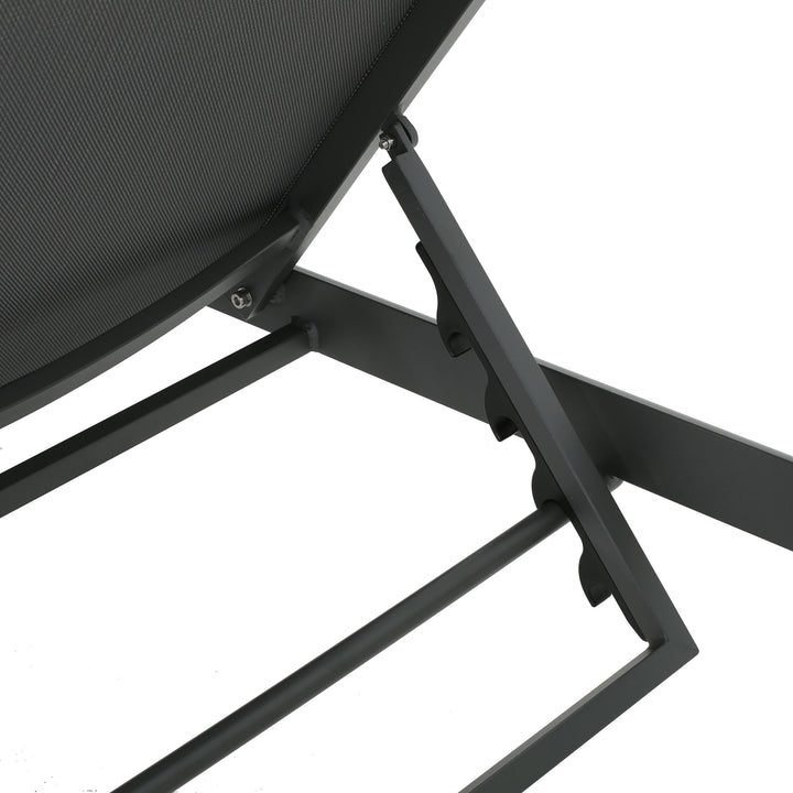 Christopher Knight Home Cape Coral Outdoor Aluminum Chaise Lounge with Mesh Seat - Diamond Home USA