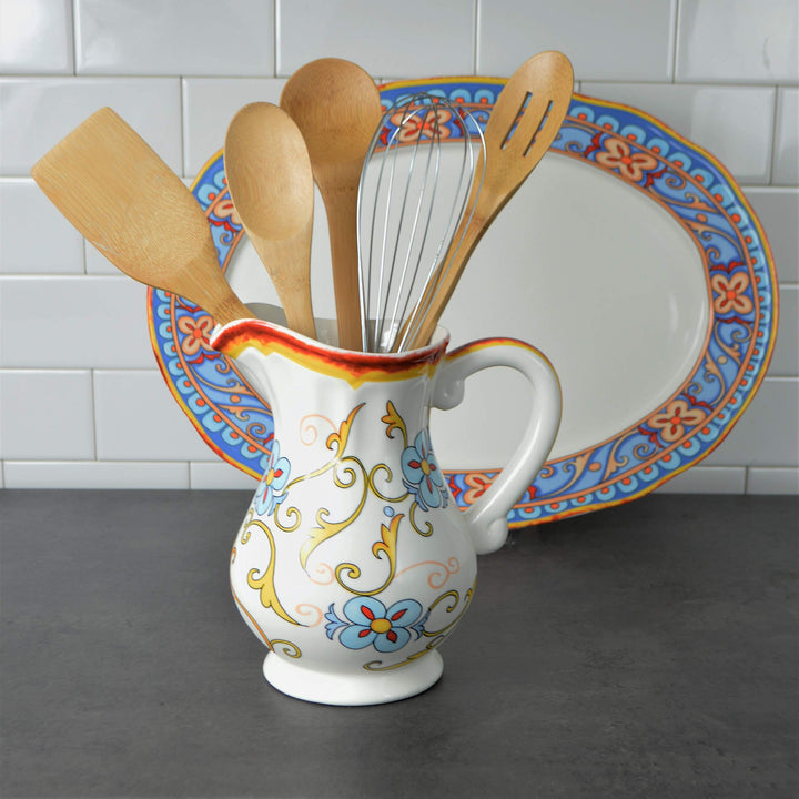 Euro Ceramica Duomo Collection Italian-Inspired 8.8" Decorative Ceramic - Diamond Home USA