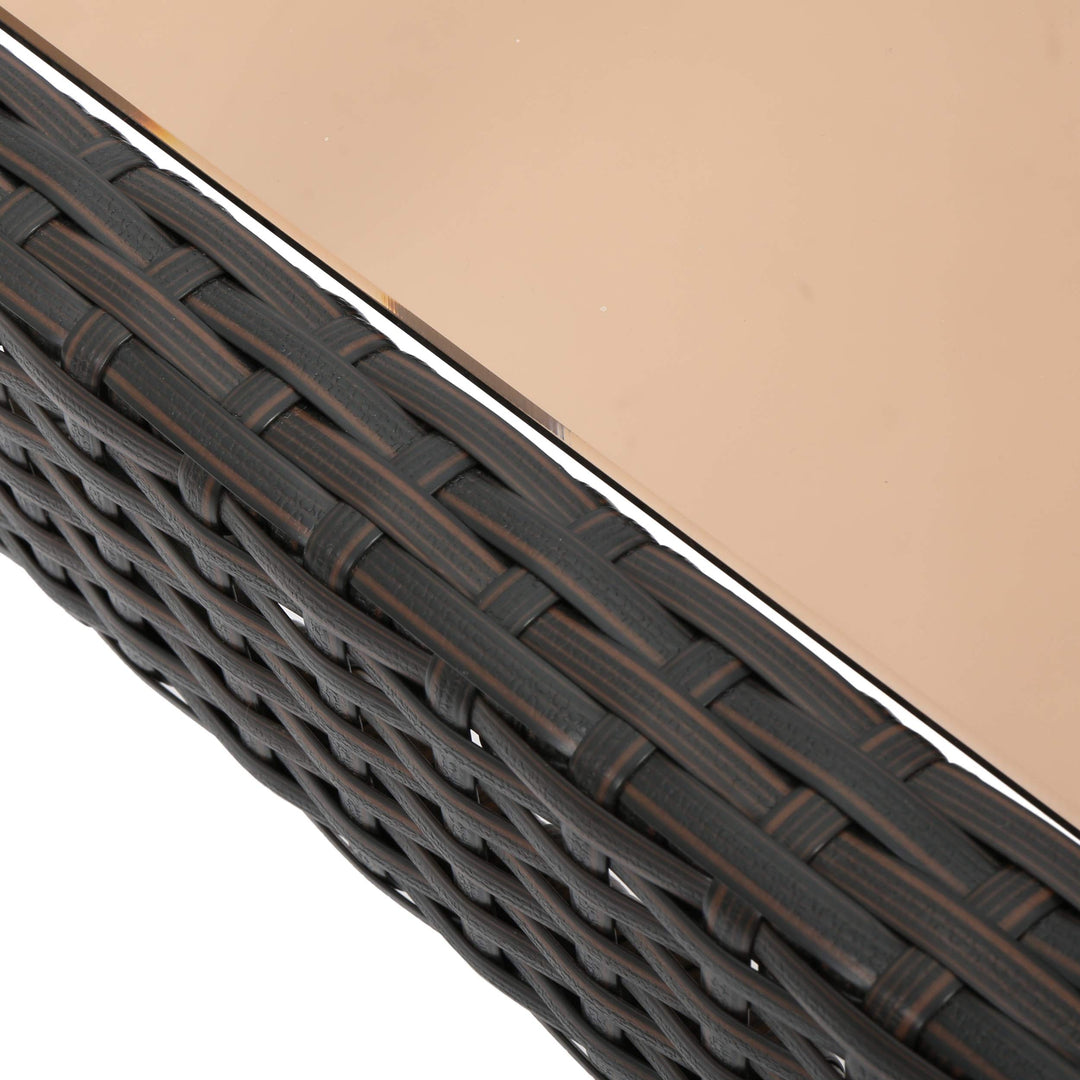 Christopher Knight Home Antibes PE Accent Table Multibrown - Diamond Home USA