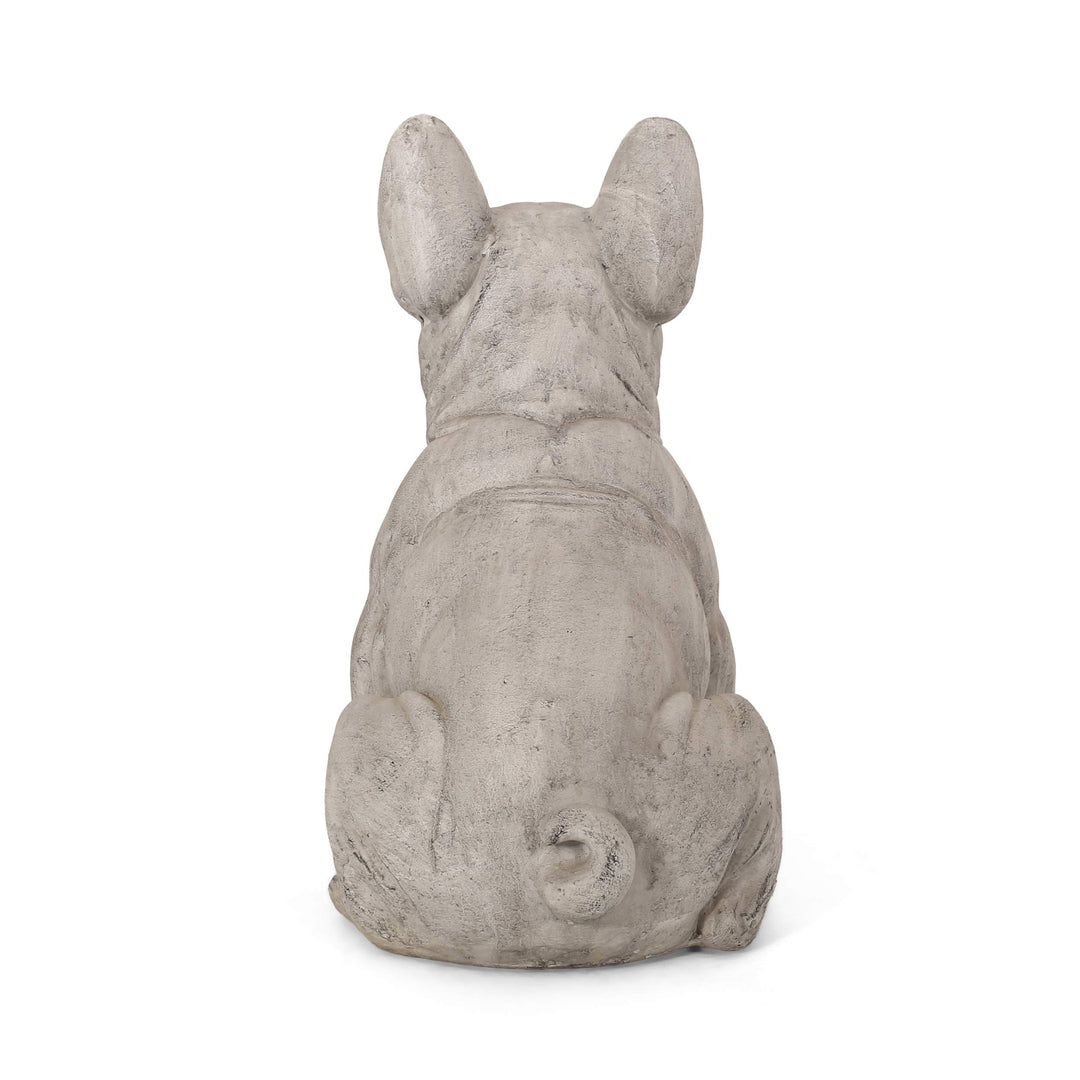 Christopher Knight Home Susan Outdoor French Bulldog Garden Statue Rustic
