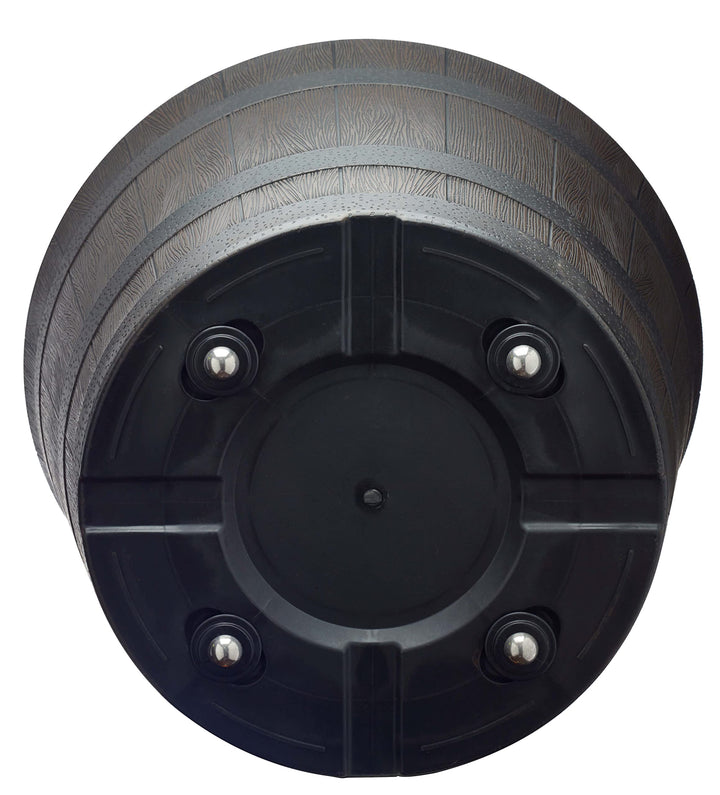 Southern Patio 22.5" Whiskey Barrel Outdoor Planter with Wheels Drainage Hole - Diamond Home USA