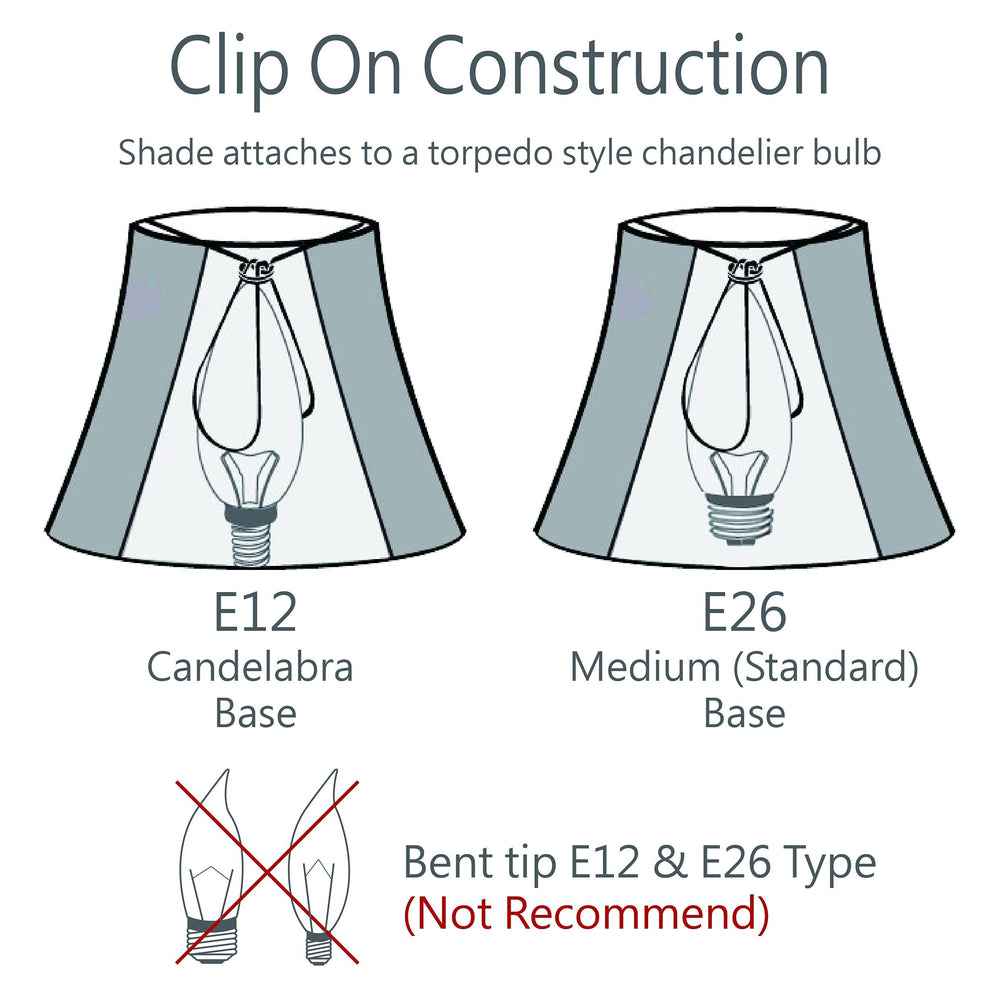 Bell Chandelier Clip-on Lamp Shade (2 Pack) Gold (3" X 6" 5") Transitional - Diamond Home USA