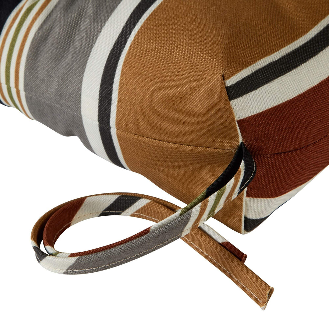 Brick 22-inch X 44-inch Outdoor High Back Chair Cushion Brown Grey - Diamond Home USA