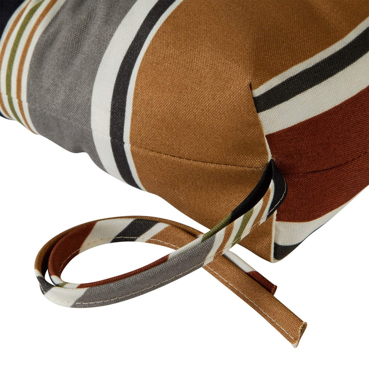 Brick 22-inch X 44-inch Outdoor High Back Chair Cushion Brown Grey - Diamond Home USA