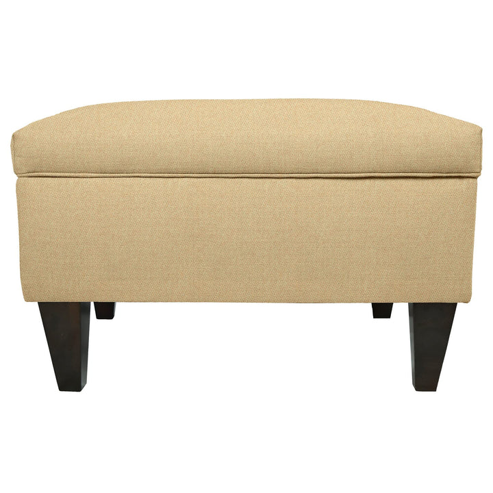MJL Furniture Brooklyn wson-7 Upholstered Square-Legged Box Storage Ottoman