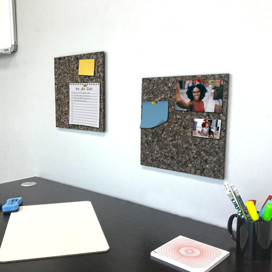 Flipside Products 12" x 12" x 9.5MM Thick Dark Brown Cork ares Wall Tiles - Diamond Home USA