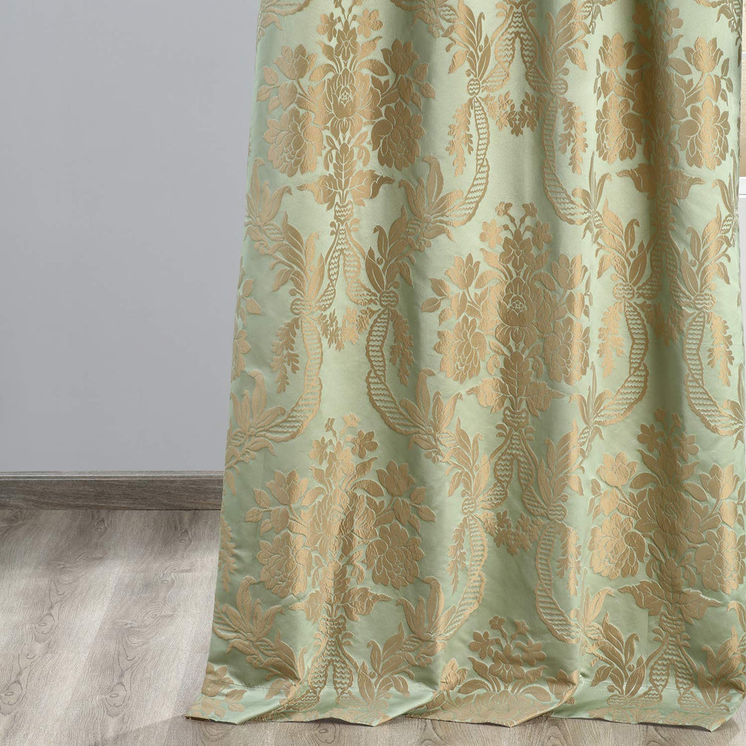HPD Half Price Drapes Designer Damask Curtains for Room Decoration 96 Inches - Diamond Home USA