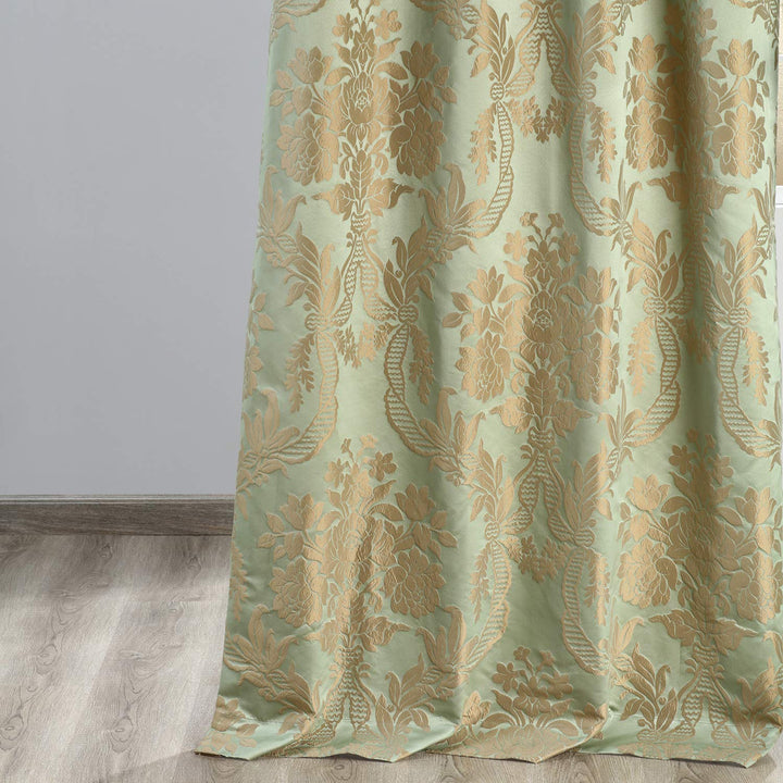 HPD Half Price Drapes Designer Damask Curtains for Room Decoration 96 Inches - Diamond Home USA