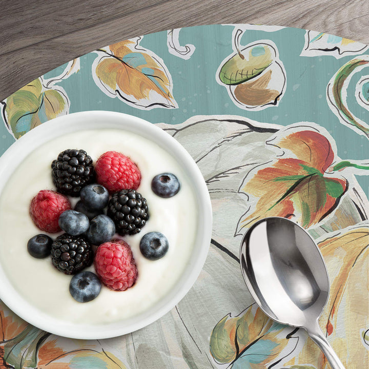 CounterArt Pumpkin Patch Reversible Easy Care Placemat Set of 4 Made in The USA - Diamond Home USA