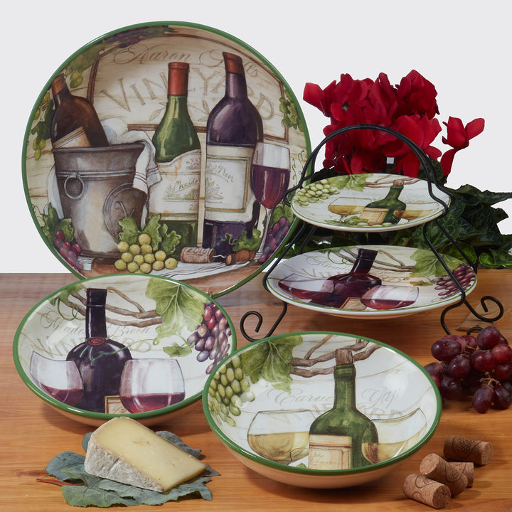 Certified International Meadow Brook 128 oz. Serving/Pasta Bowl 13" x 3" - Diamond Home USA