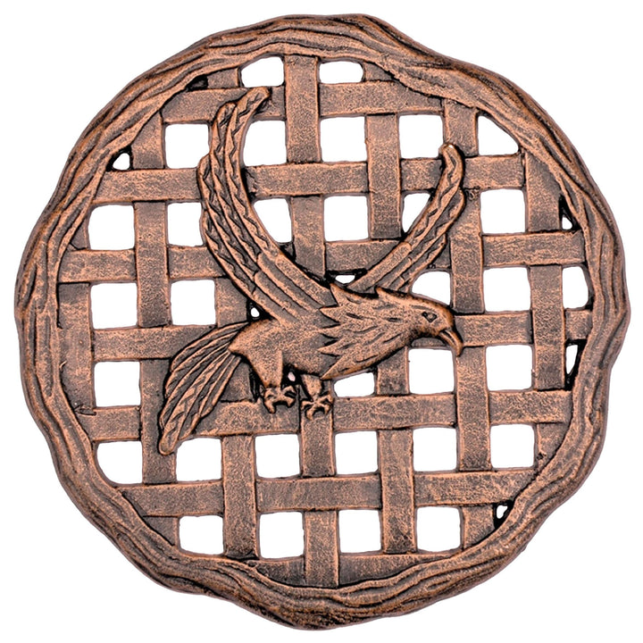 Oakland Living Corporation Premium Cast Aluminum Stepping Stone Eagle Brown Brown/Black