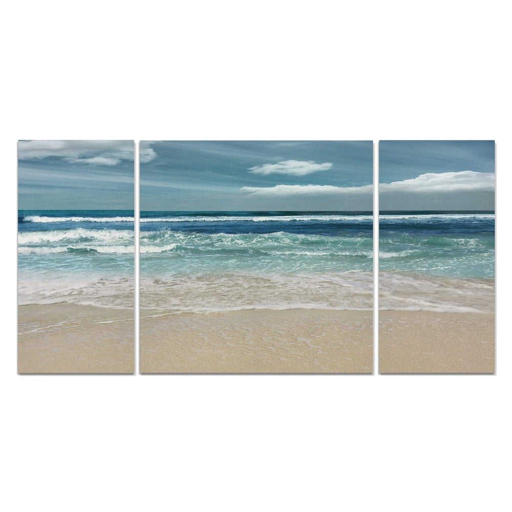 Wexford Home 'Symphony of The Sea' Premium 3-Piece Art Set 32x64 Extra Large - Diamond Home USA