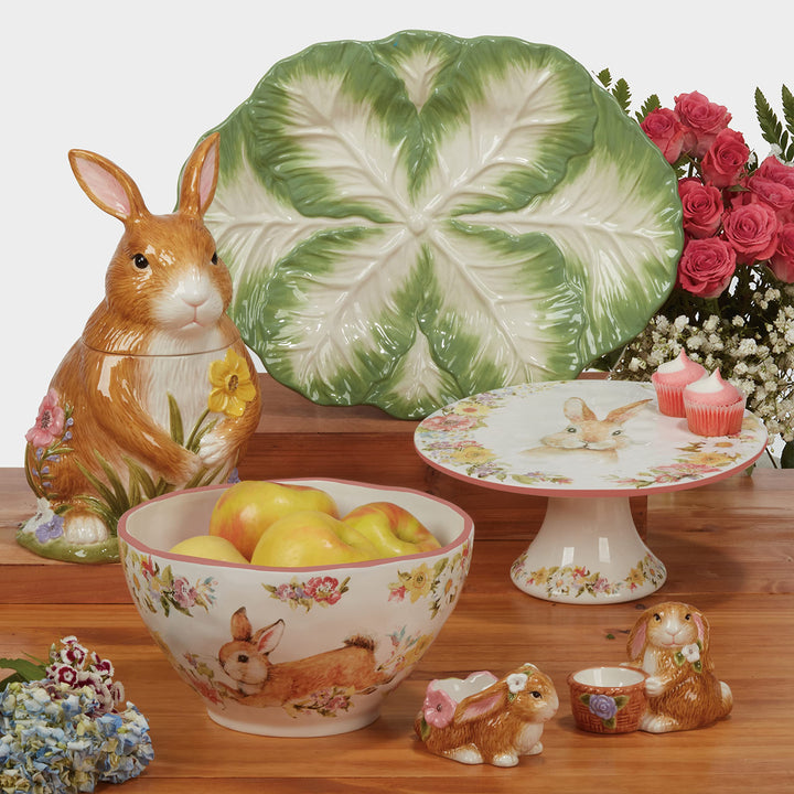 Certified International Easter Garden Serving Bowl 112 Ounces Multicolored - Diamond Home USA