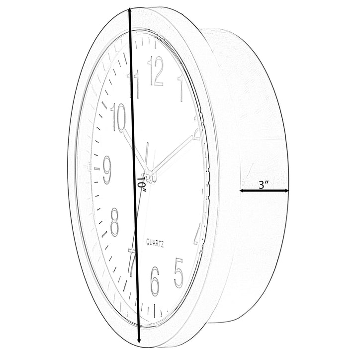 Black Wall Mounted Clock With Door For Storage Secret Interior Compartment - Diamond Home USA