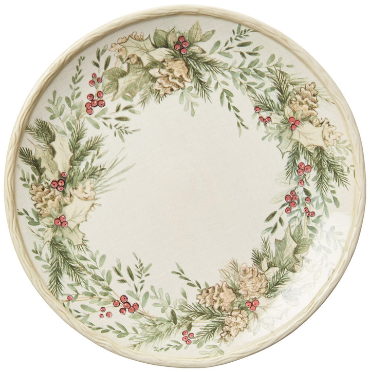 Certified International 890RM Holly and Ivy 16pc Dinnerware Set Service for - Diamond Home USA