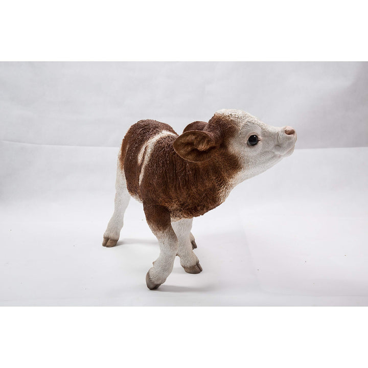 Standing Cow Statue Polyresin - Diamond Home USA