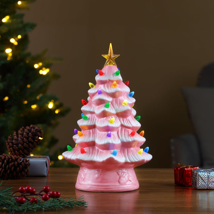 12" Nostalgic Ceramic Tree Pink