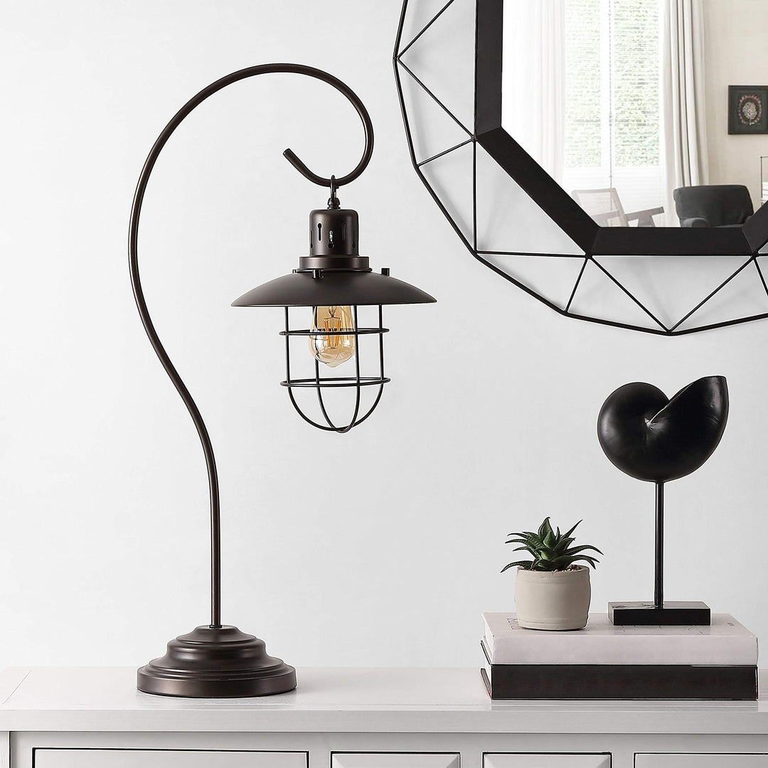 29.5-inch Iron Table Lamp 15" X 7.5" 29.5" Black Modern Contemporary Traditional