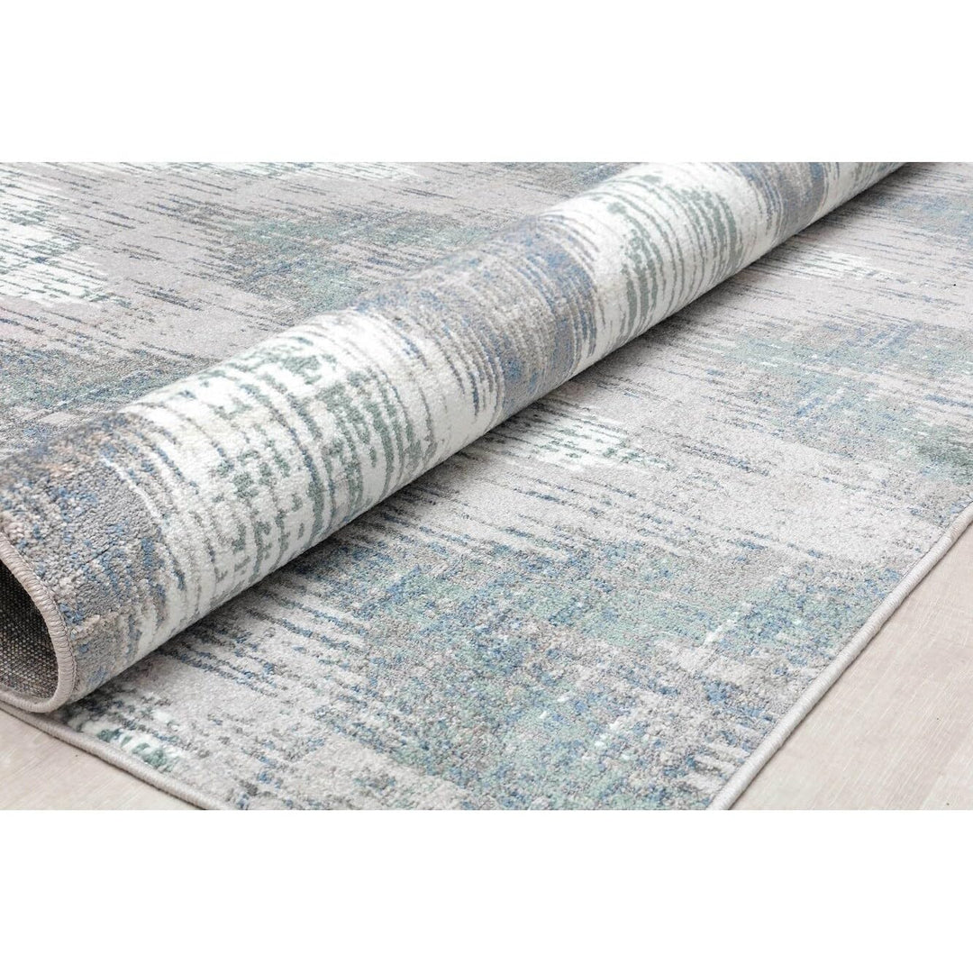 Rugs America Amabella IV30A Spring Mint Abstract Vintage Area Rug 5'3"x7' - Diamond Home USA