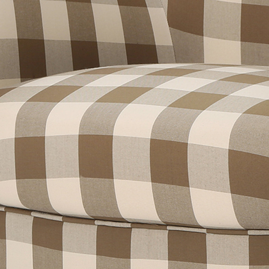 Christopher Knight Home Oliver Farmhouse Armchair Brown Checkerboard Dark Brown - Diamond Home USA