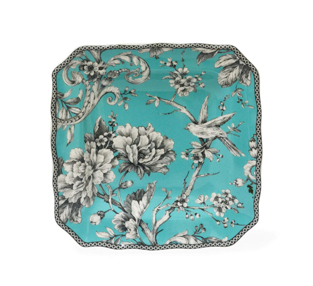 Adelaide 16-Piece Casual Turquoise Porcelain Dinnerware Set (Service for 4) - Diamond Home USA