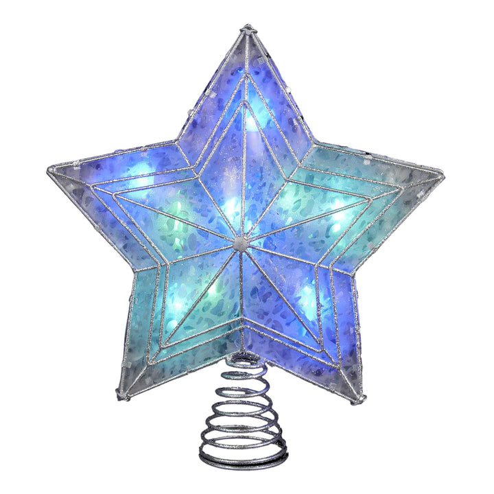 10-Light Led Color-Changing Star Treetop Multi Color Metal - Diamond Home USA