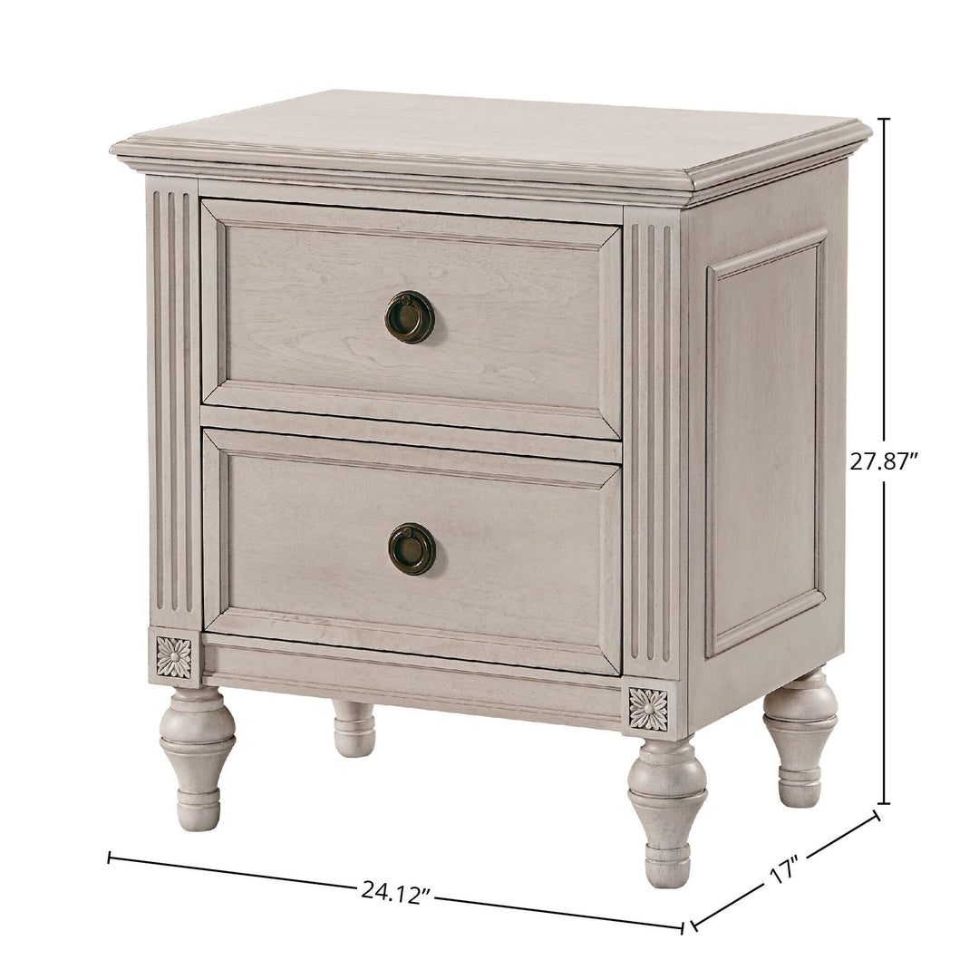 Westwood Design Viola 2 Drawer Nightstand Lace - Diamond Home USA