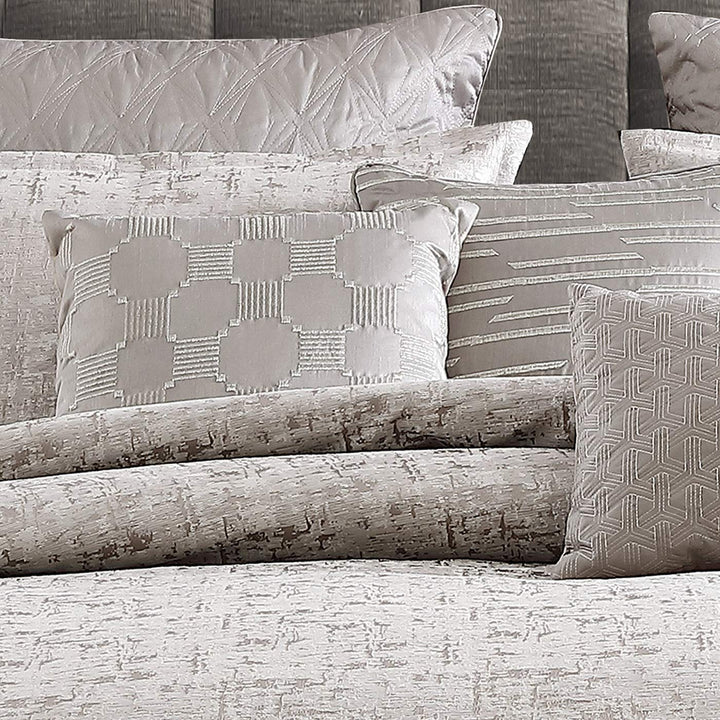 Riverbrook Home 100% Polyester Comforter Set Queen Genoa - Gray 9 Piece Set