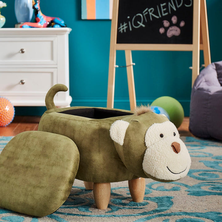 Inspire Q iQ Friends - Animal Storage Ottomans by Junior Bull Dog - Diamond Home USA