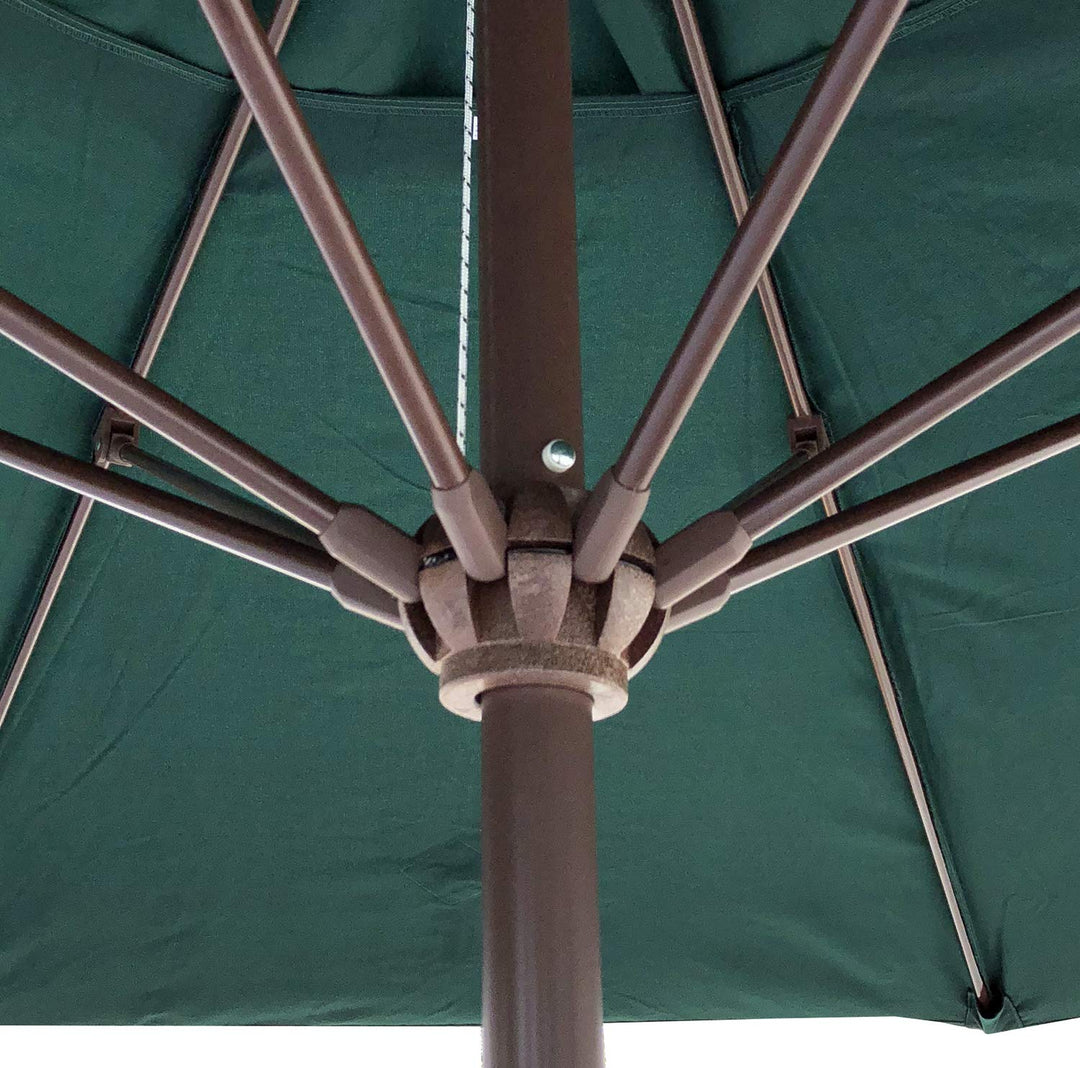 Tropishade 11' Umbrella with Premium Green Olefin Cover (Base not included) - Diamond Home USA