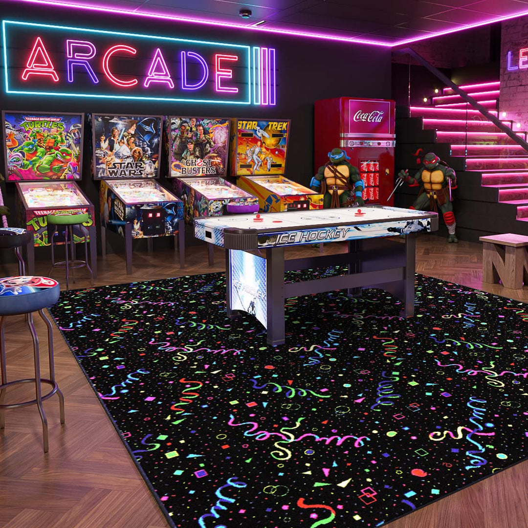 Joy Carpets Fluorescent Celebration 12' x 6' Area Rug - Diamond Home USA