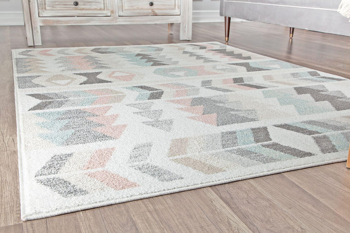 Rugs America MO50A Mint Lime Contemporary Geometric Area Rug 2'6" x 4' - Diamond Home USA