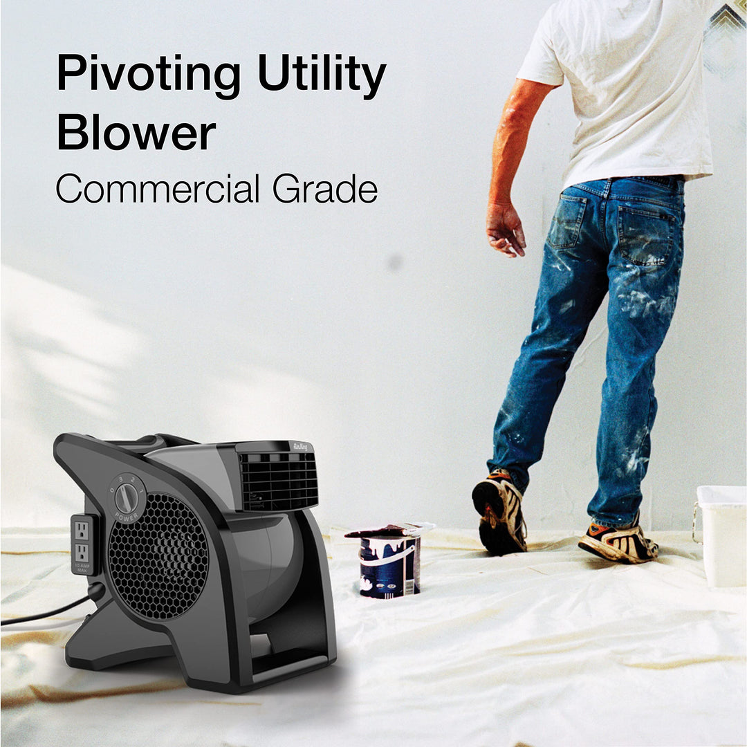 Air King 9555 3-Speed Commercial Grade Pivoting Blower 1/13-Horsepower Gray - Diamond Home USA